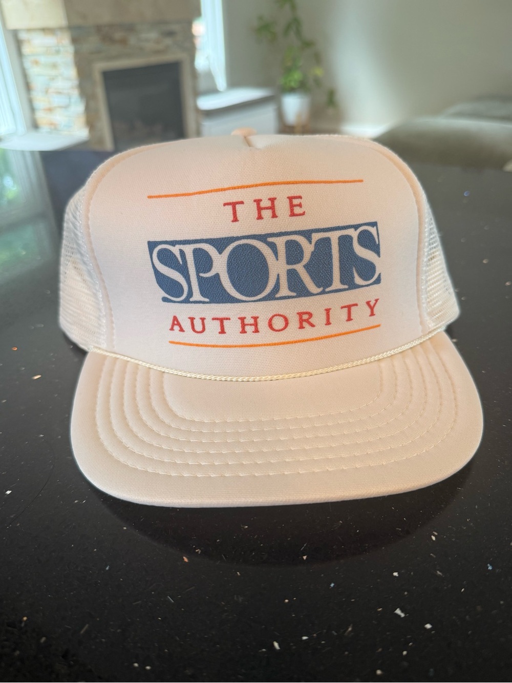 The Sports Authority White Trucker Cap with Logo